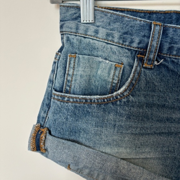 One Teaspoon Bandits Denim Shorts Size 28 - Picture 7 of 13
